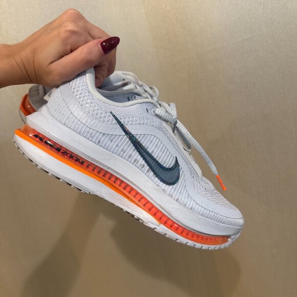 Nike Pegasus Premium Women's Road Running Shoes Grey/Orange/White - Picture 8 of 9